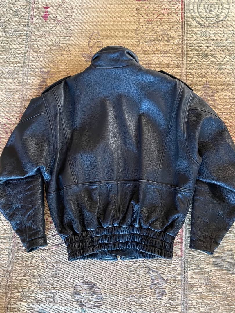 クシタニ製革ジャン　牛革　サイズLL ブラック　日本製