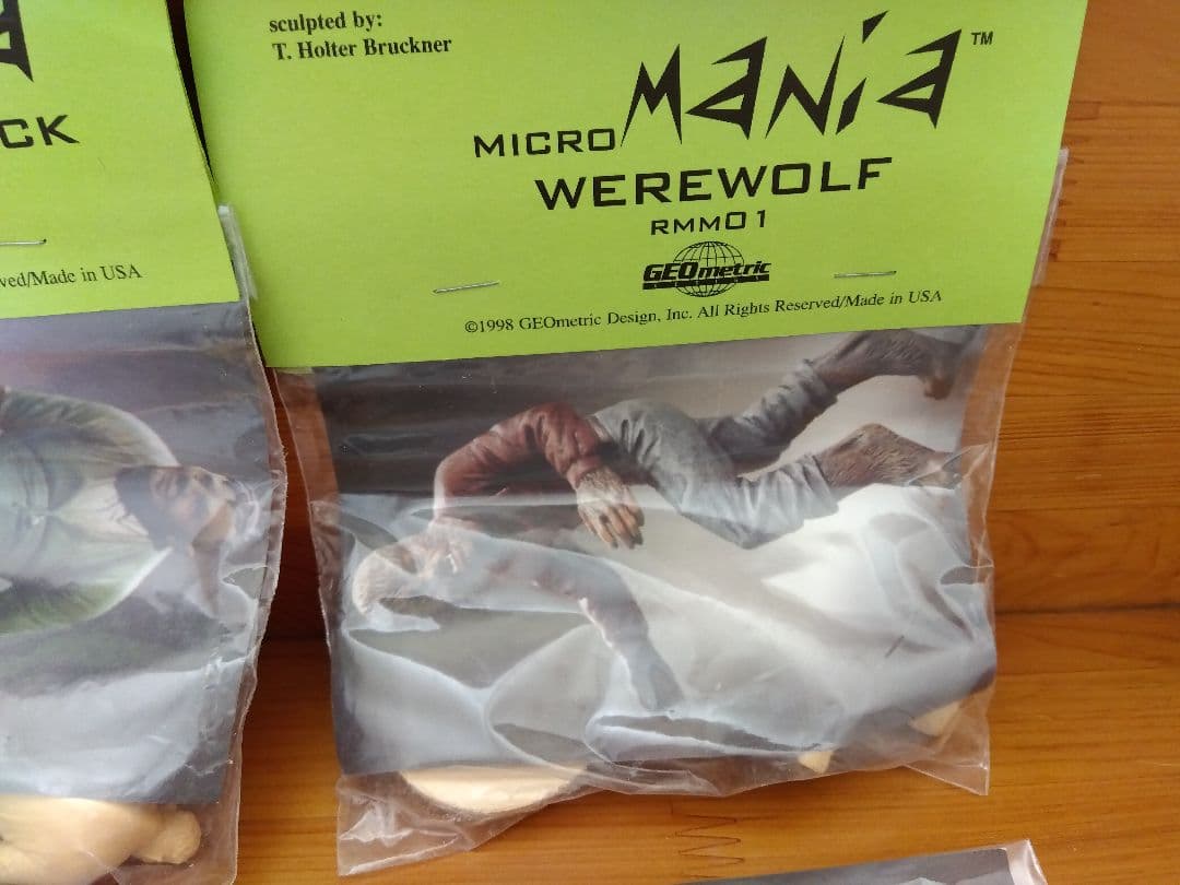 ●狼男 フランケン 傴僂男 吸血鬼 4体 ジオメトリック ガレージキット