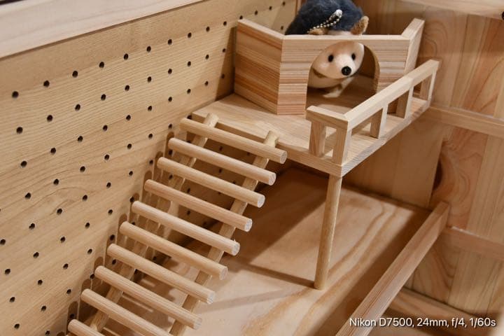 ケージ　木製　ハンドメイド　ハリネズミ　ハムスター　爬虫類