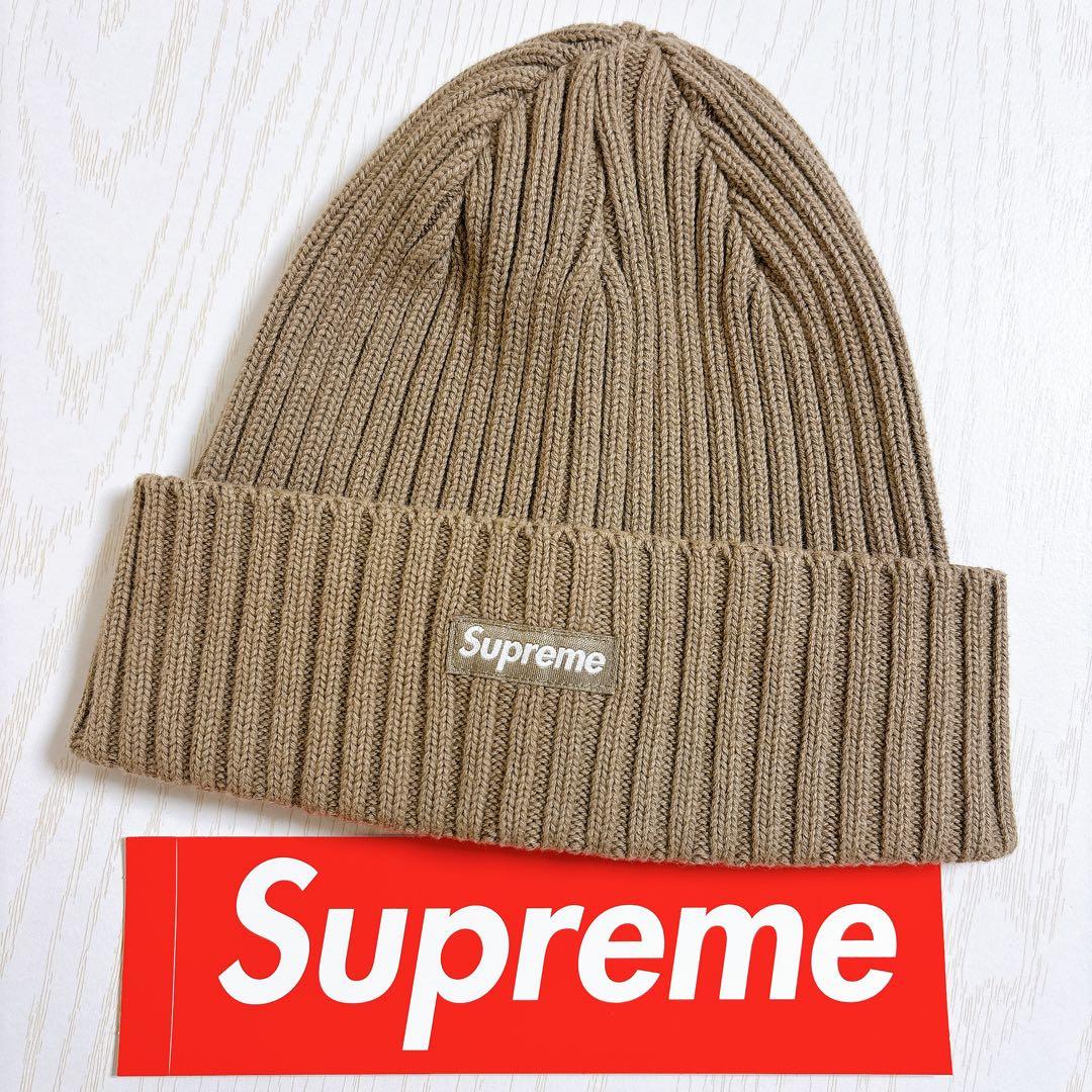Supreme Overdyed Beanie Taupe トープ　ニット帽
