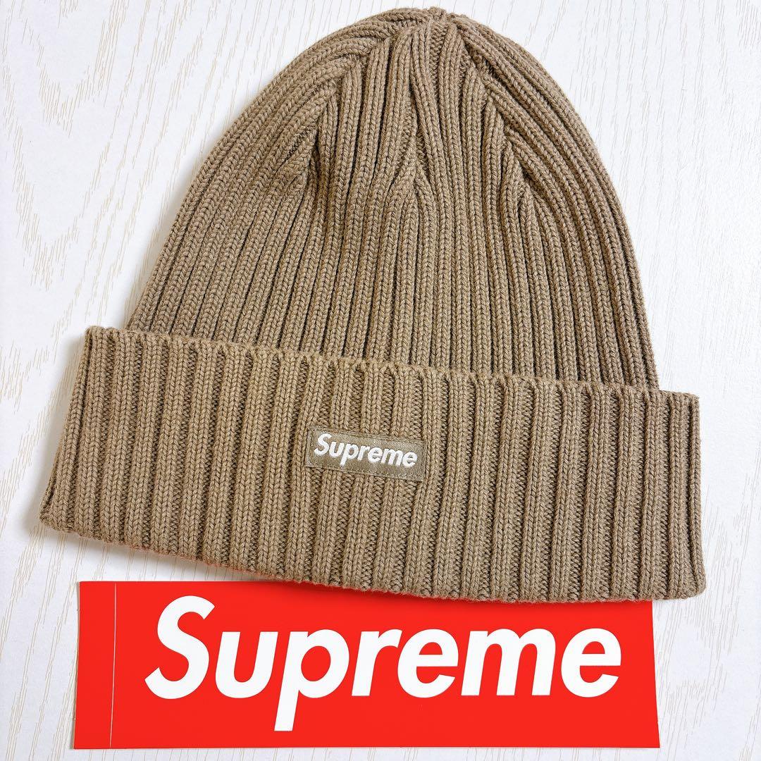 Supreme Overdyed Beanie Taupe トープ　ニット帽
