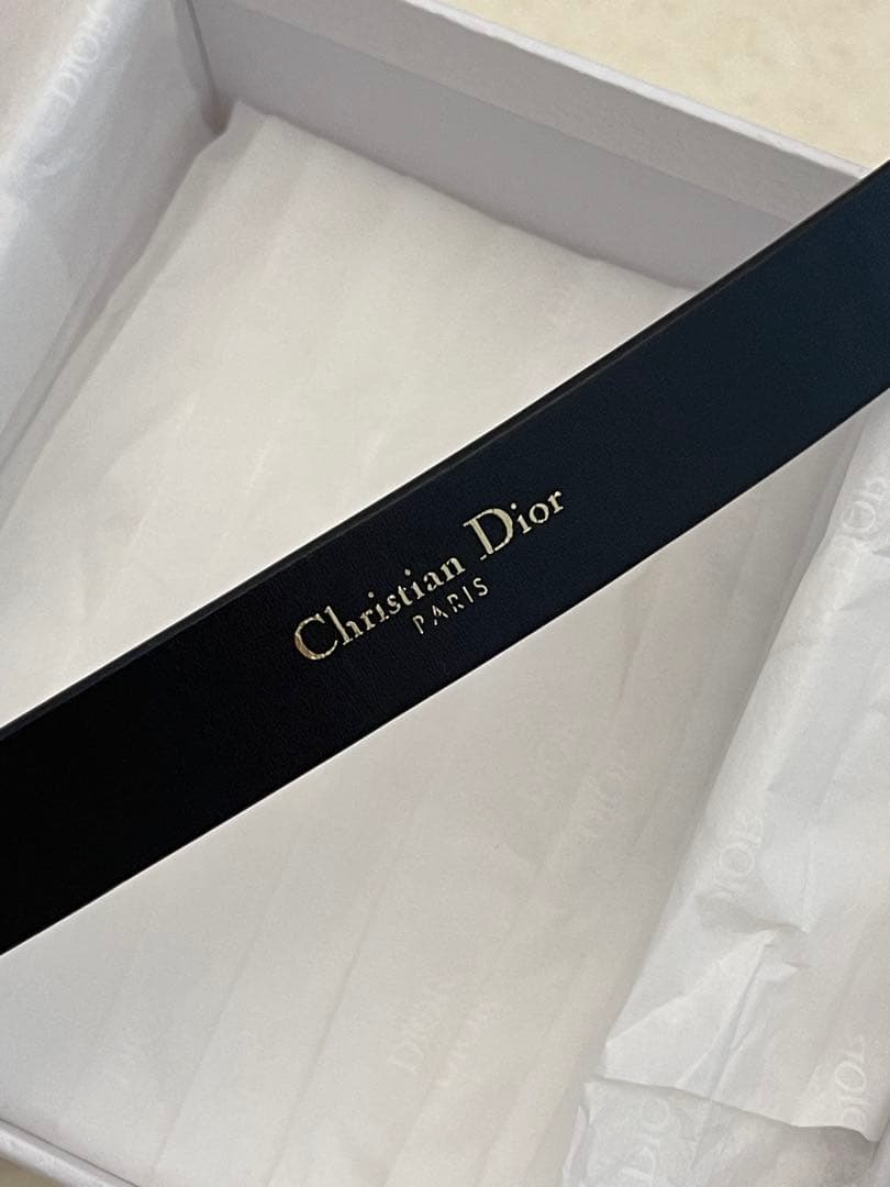 クリスチャンディオール ラインストーン CDロゴゴールド金具 DIOR ブラック