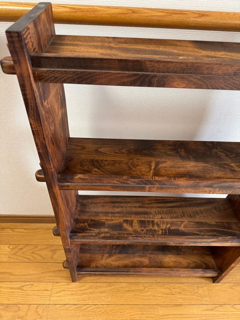 楔棚 昭和レトロ ラック インテリア 楔式 本棚