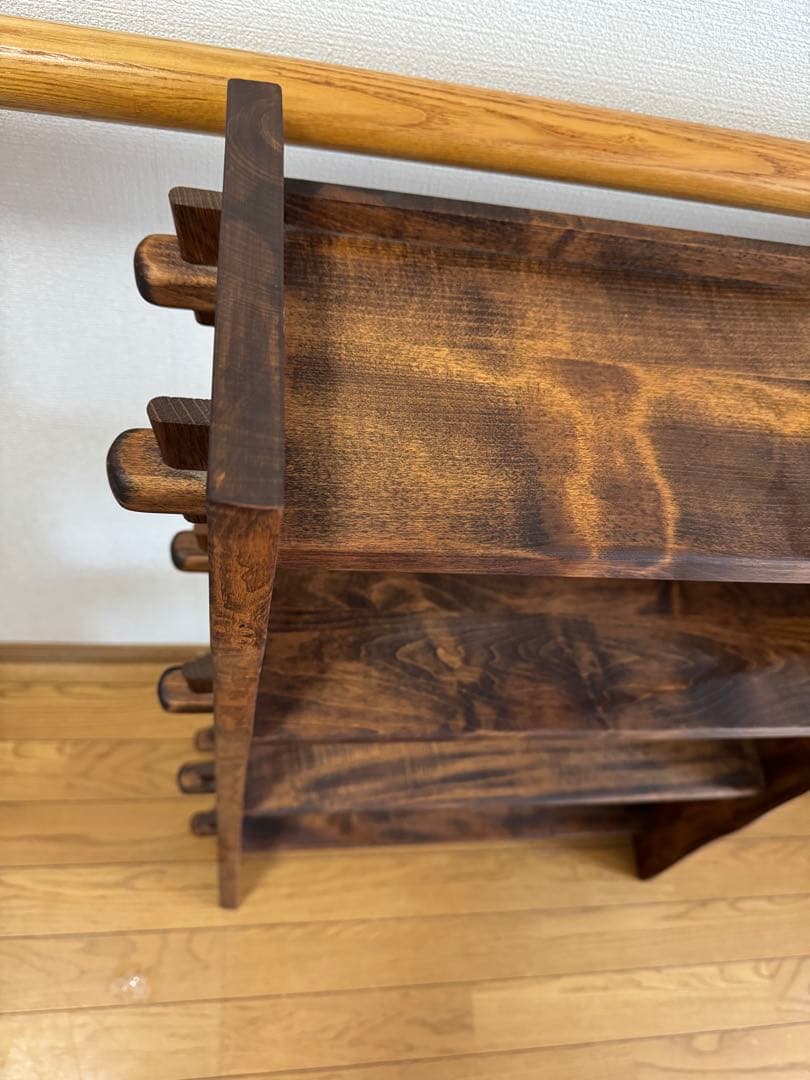 楔棚 昭和レトロ ラック インテリア 楔式 本棚