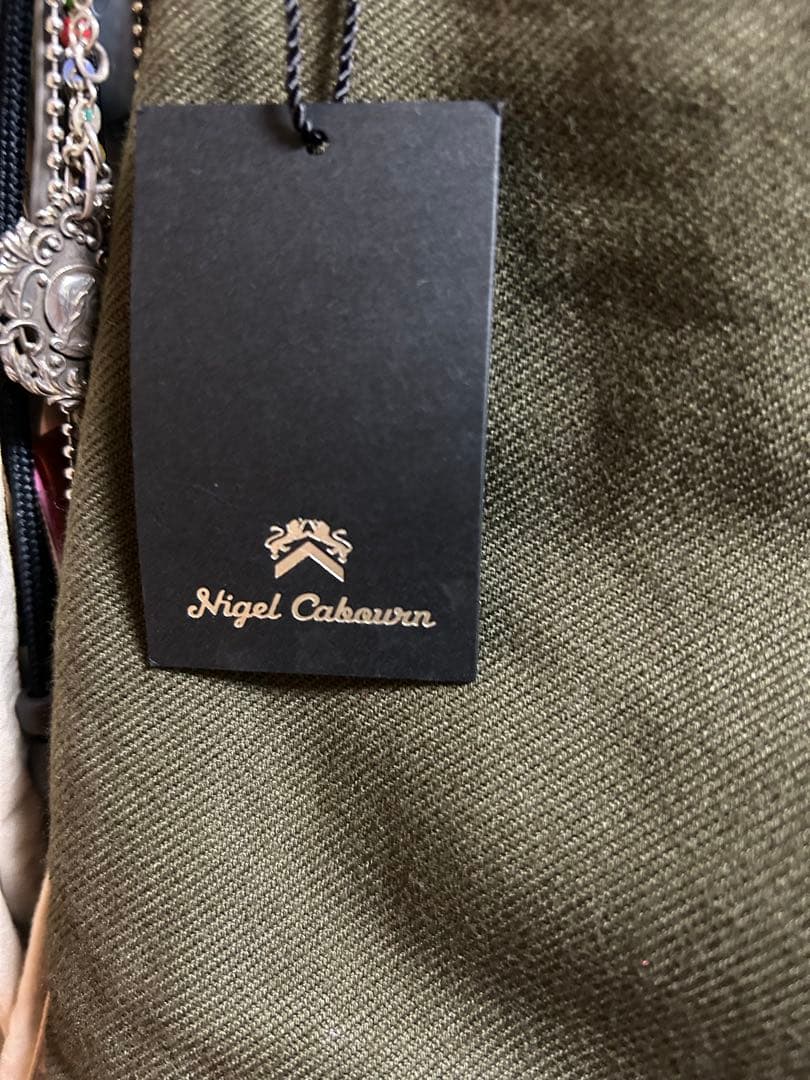 HALFTEX チノパン オリーブ色ナイジェルケーボン　ホスピタルパンツ