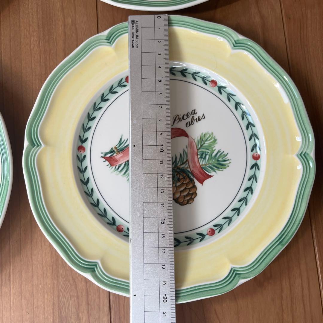 希少美品villeroy＆boch ビレロイボッホ　フレンチガーデン　クリスマス