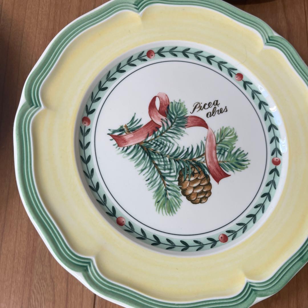 希少美品villeroy＆boch ビレロイボッホ　フレンチガーデン　クリスマス
