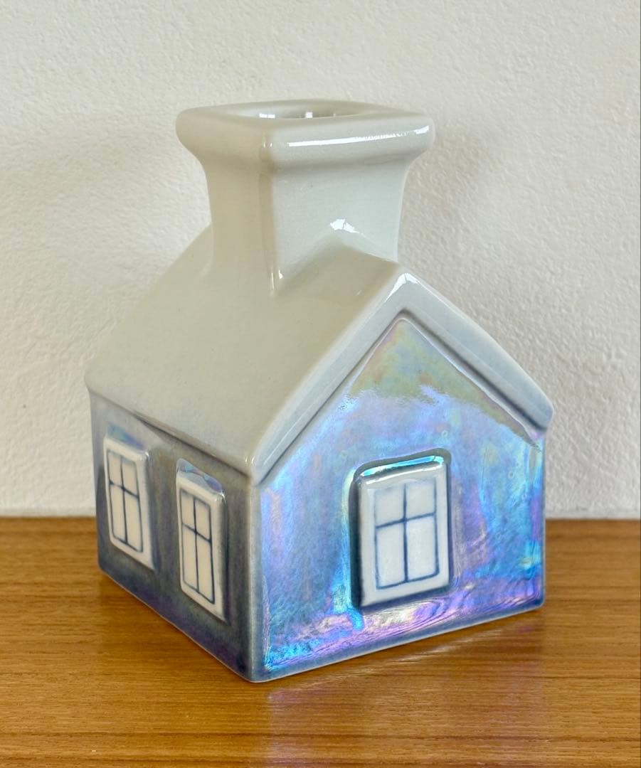 【窓立体型】ARABIA ヘルヤ ハウスキャンドルホルダー Talo ブルー