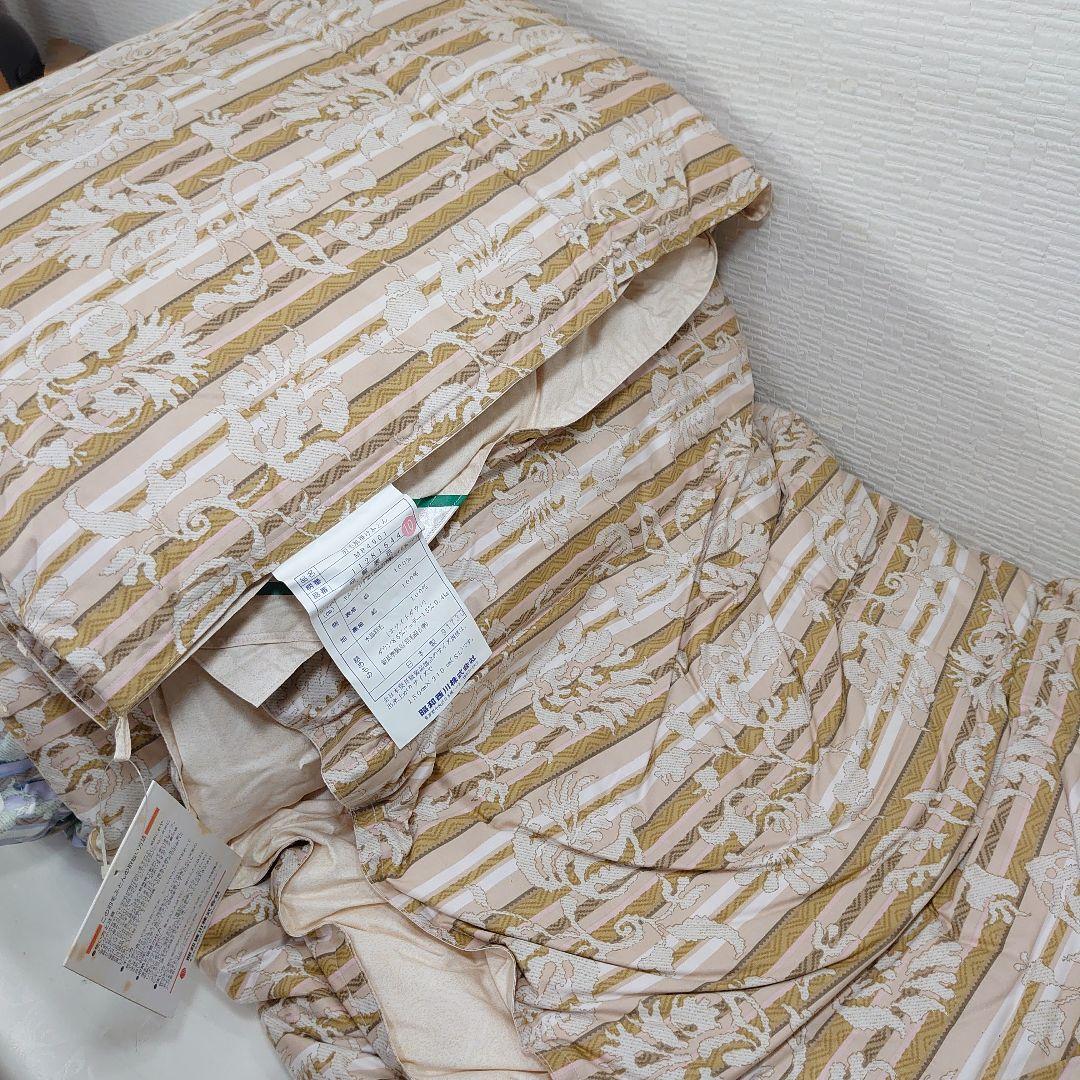 タグ付き未使用品◆昭和西川 羽毛肌掛けふとん ペア シングルサイズ