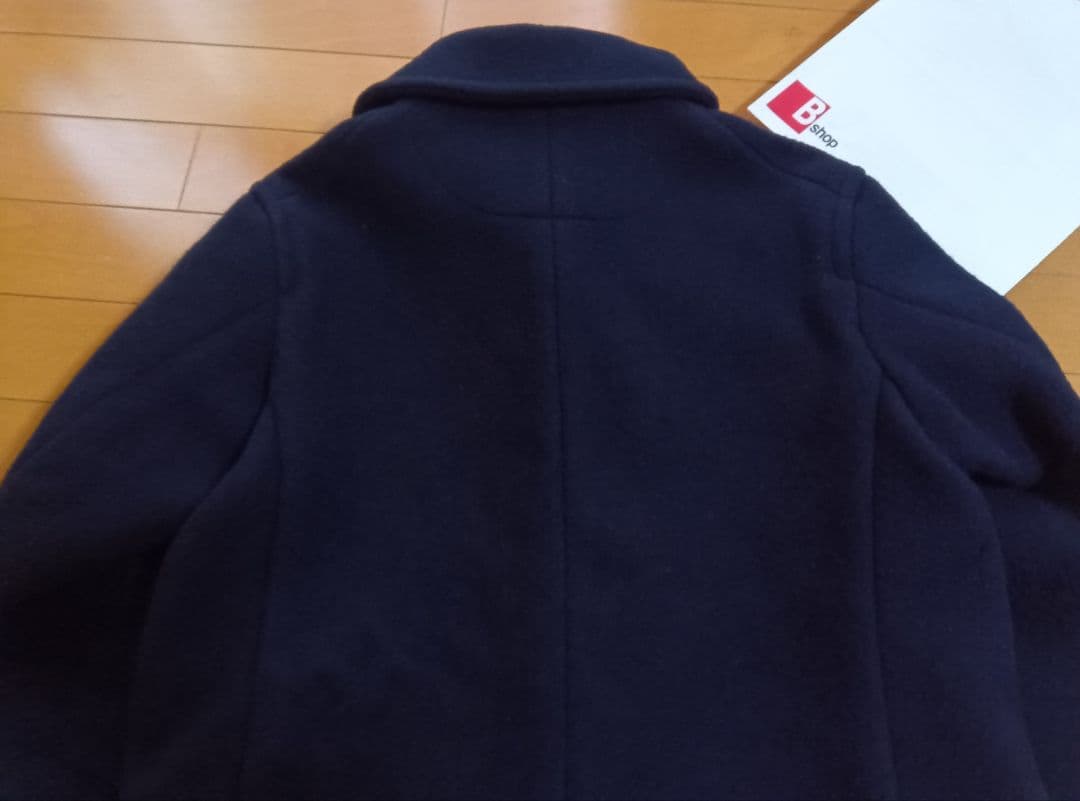M*o様 DANTONダントンウールモッサジャケットコート紺ネイビー38