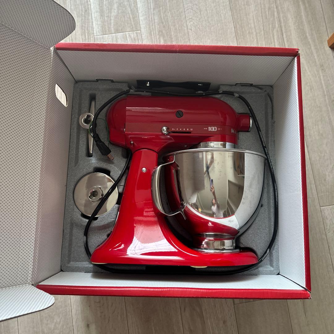 [美品] キッチンエイド100周年限定「クイーン オブ ハーツ」スタンドミキサー