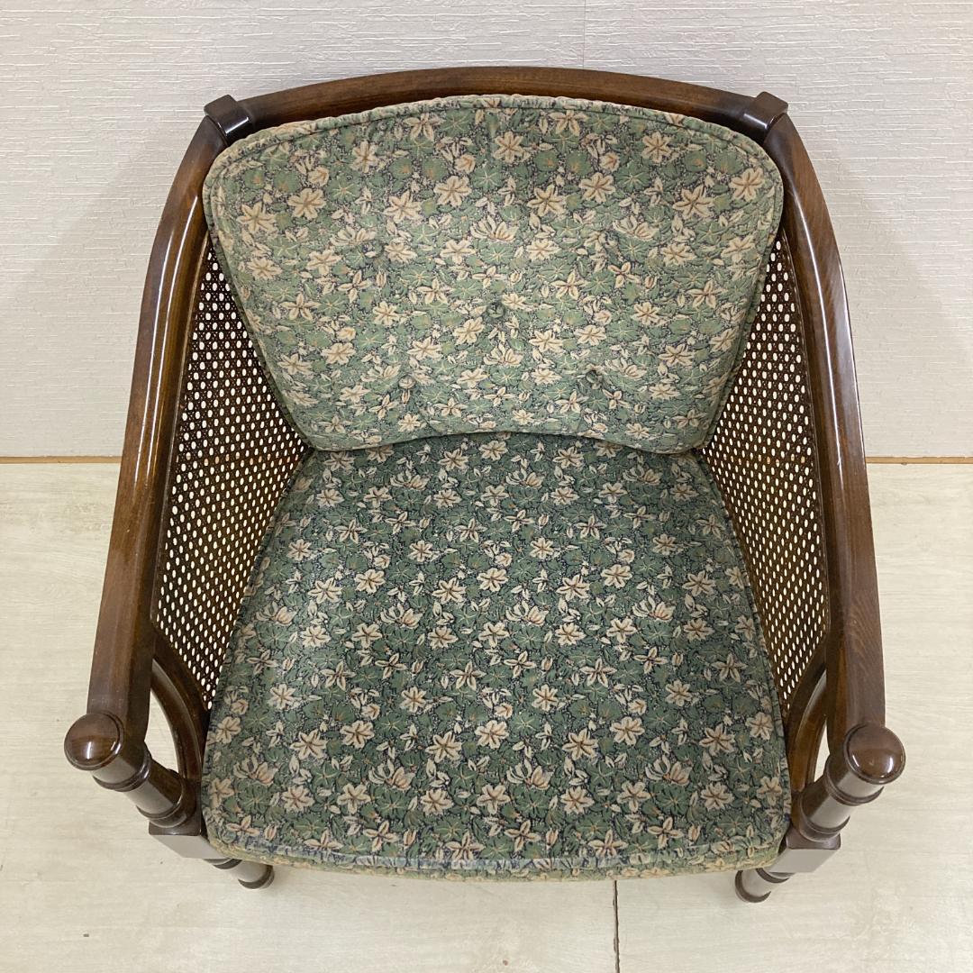 【カリモク】コロニアル　一人掛けソファ　シングルソファ　椅子　２脚セット