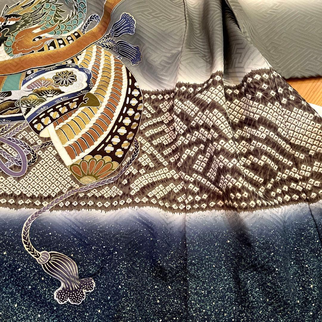 男の子　七五三　着物　正絹　美品