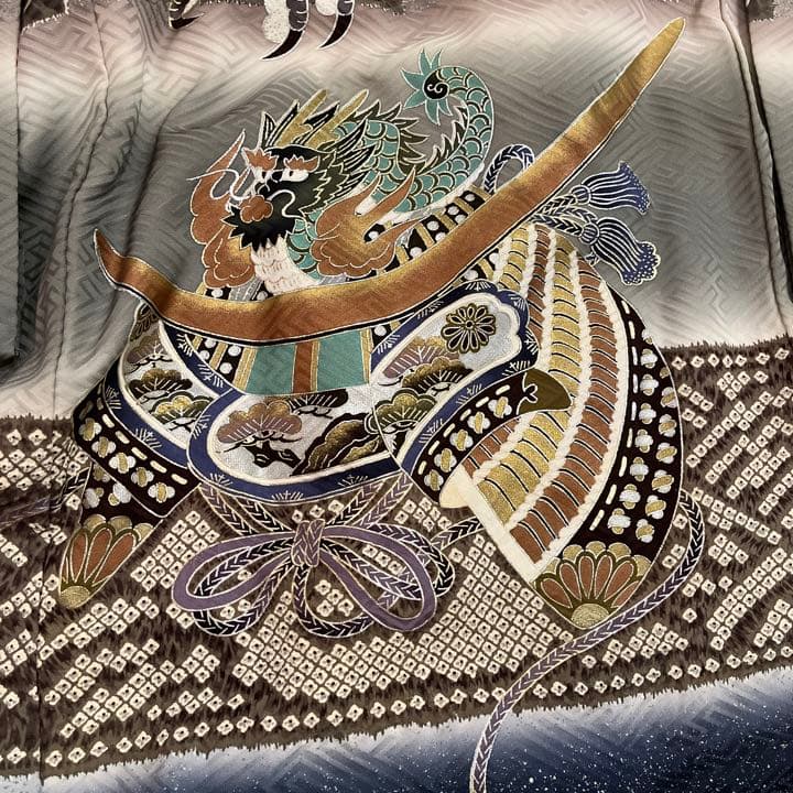 男の子　七五三　着物　正絹　美品