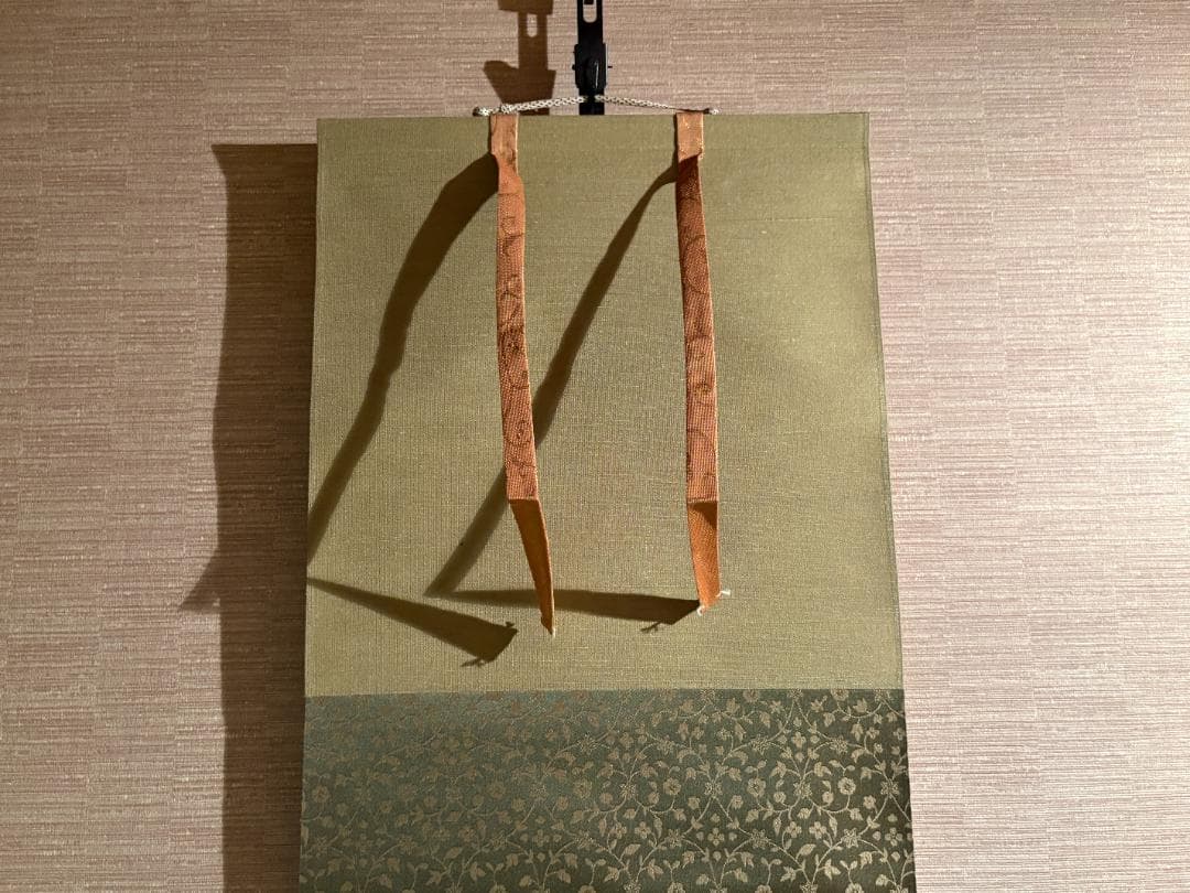 立花大亀　一行　歩々起清風　茶掛軸　茶道具