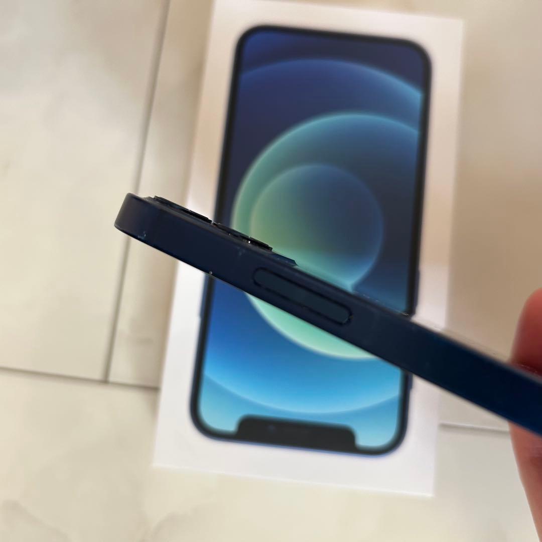 美品 Apple iPhone 12 miniブルー 本体