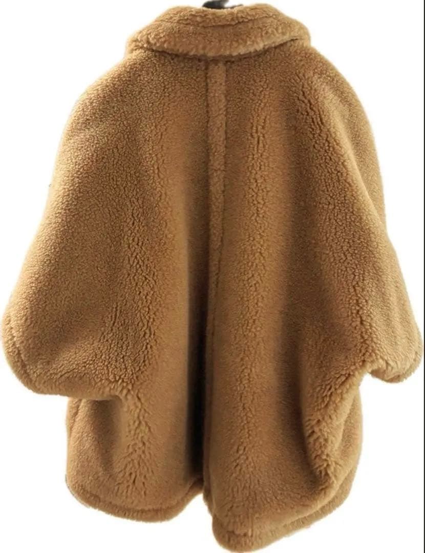 正規店購入 Max Mara テディベア　ケープコート キャメル