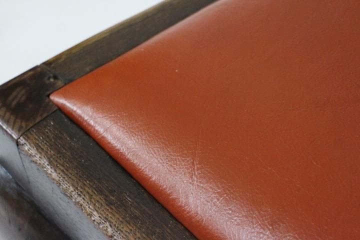 イギリス アンティーク クイーン アン様式 猫脚 本革 オーク材 チェア 椅子