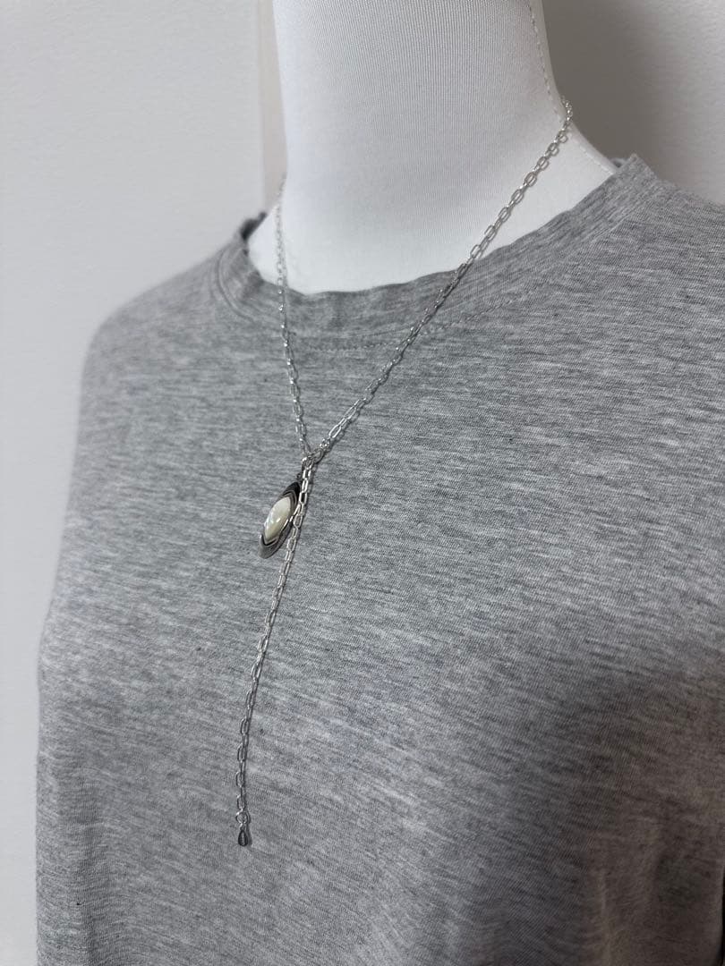 agete アガット　シルバーシェルチャーム　夜光貝　黒蝶貝　販売証明書＆箱付き