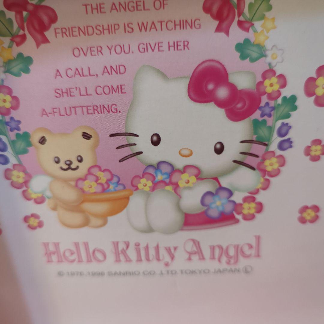 ハローキティのエンジェルキティシリーズのコーヒースプーンとスプーンレストのセット