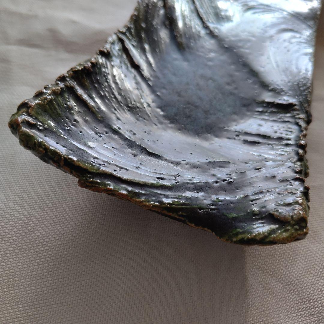 久岡冬彦 織部長皿