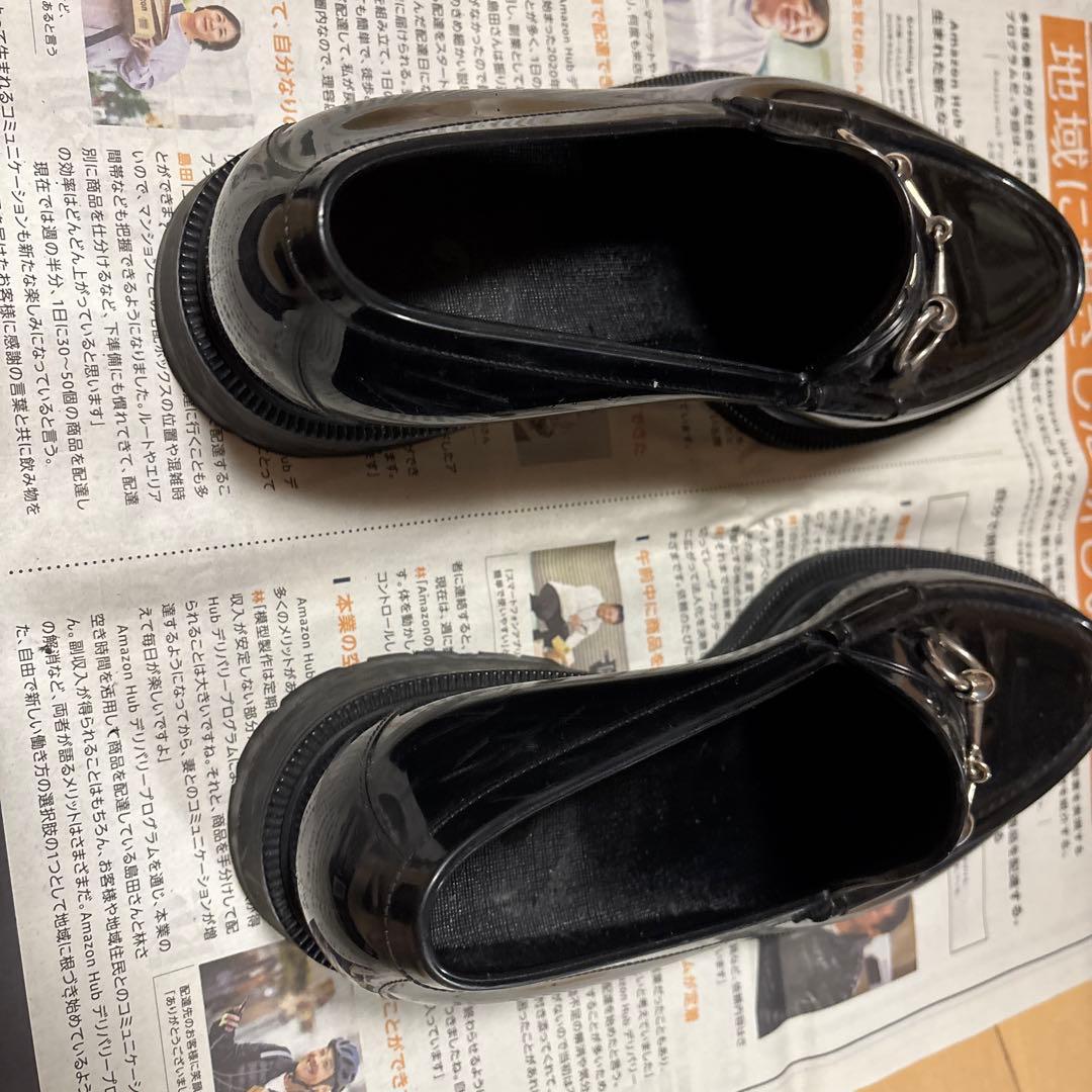 GUCCI レインシューズ　ラバー素材　ホースビット付きローファー　サイズ7
