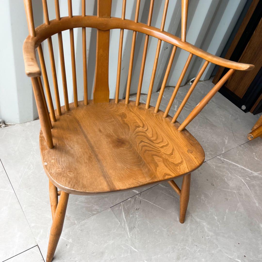 取付無料！ERCOLチェアメーカーズチェア おしゃれアンティークウィンザーチェア