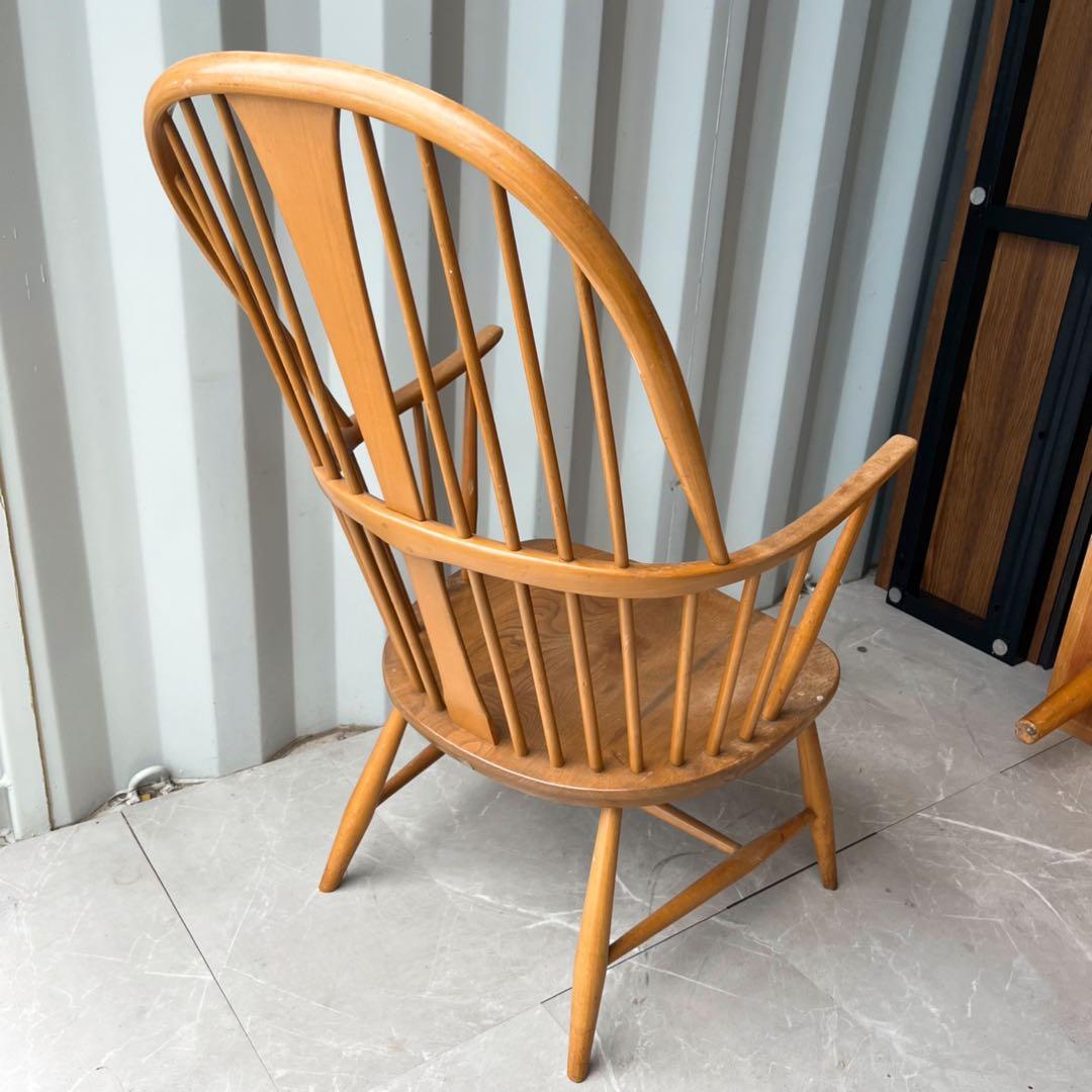 取付無料！ERCOLチェアメーカーズチェア おしゃれアンティークウィンザーチェア