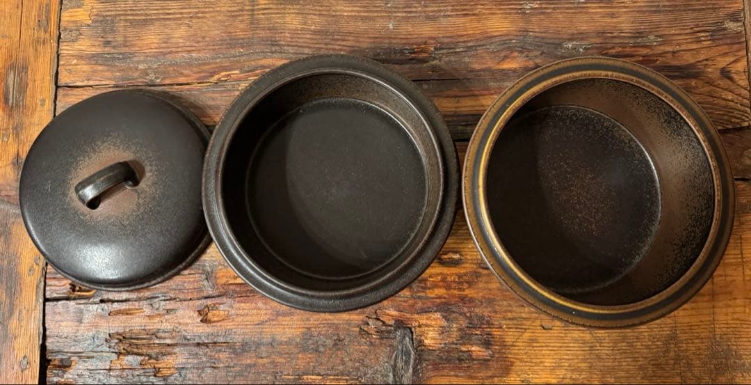 ARABIA RUSKA 大キャセロール 2個 (2サイズ)蓋1個付き