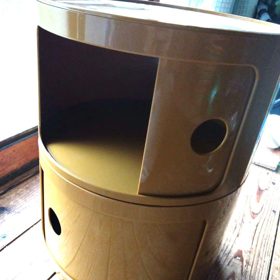 希少。レトロ家具　昭和レトロな二段式収納　サイドテーブルにも。