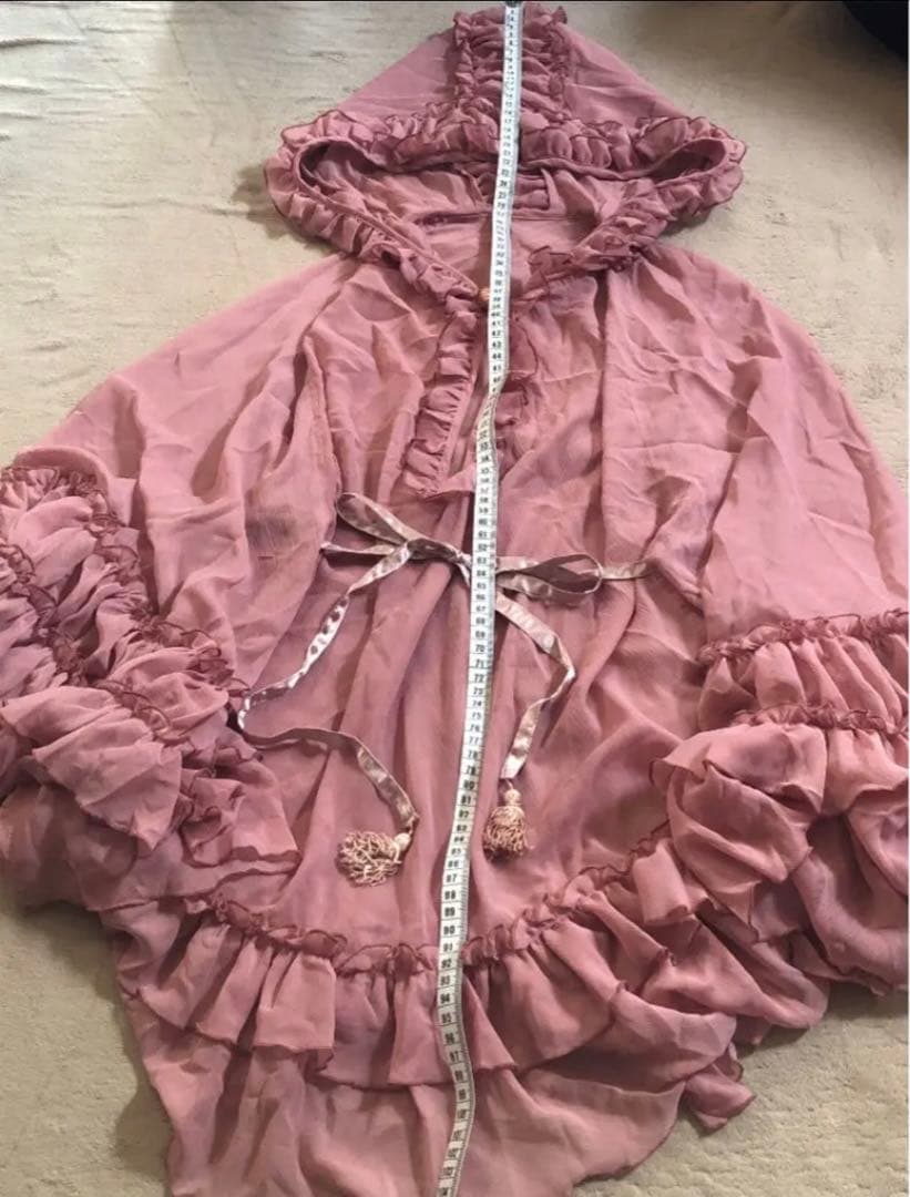 ポンチョ　シースルー フリル　ロリータ