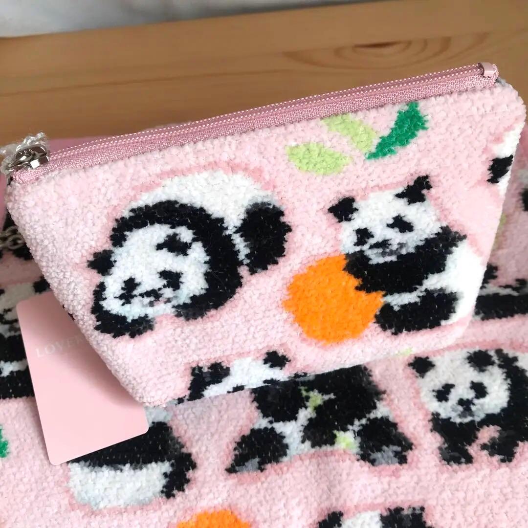 FEILER コロコロパンダ ハンカチ·ポーチ·サークルポーチ 3点set