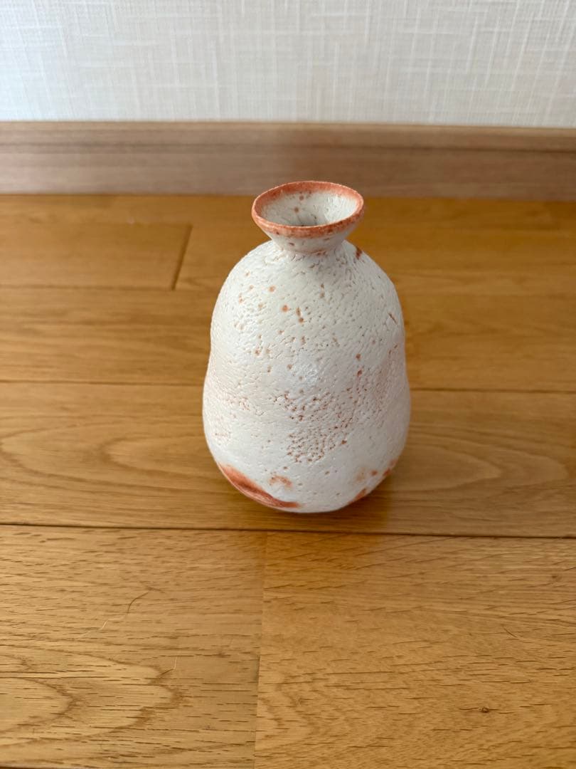 荘山釜　志野焼　花入