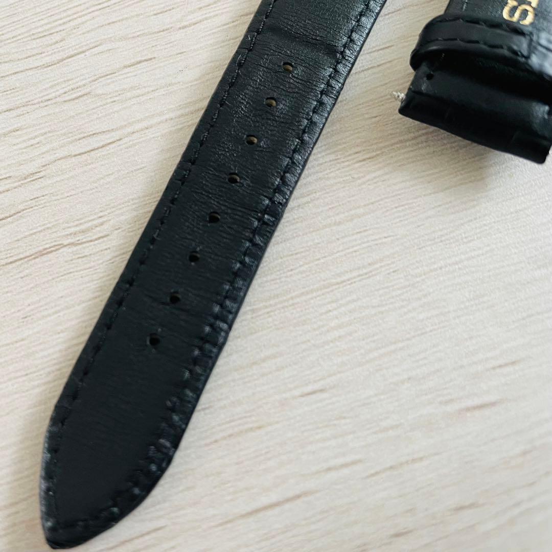 【極美品】Grand Seiko 19mm クロコダイル本革ベルト Dバックル