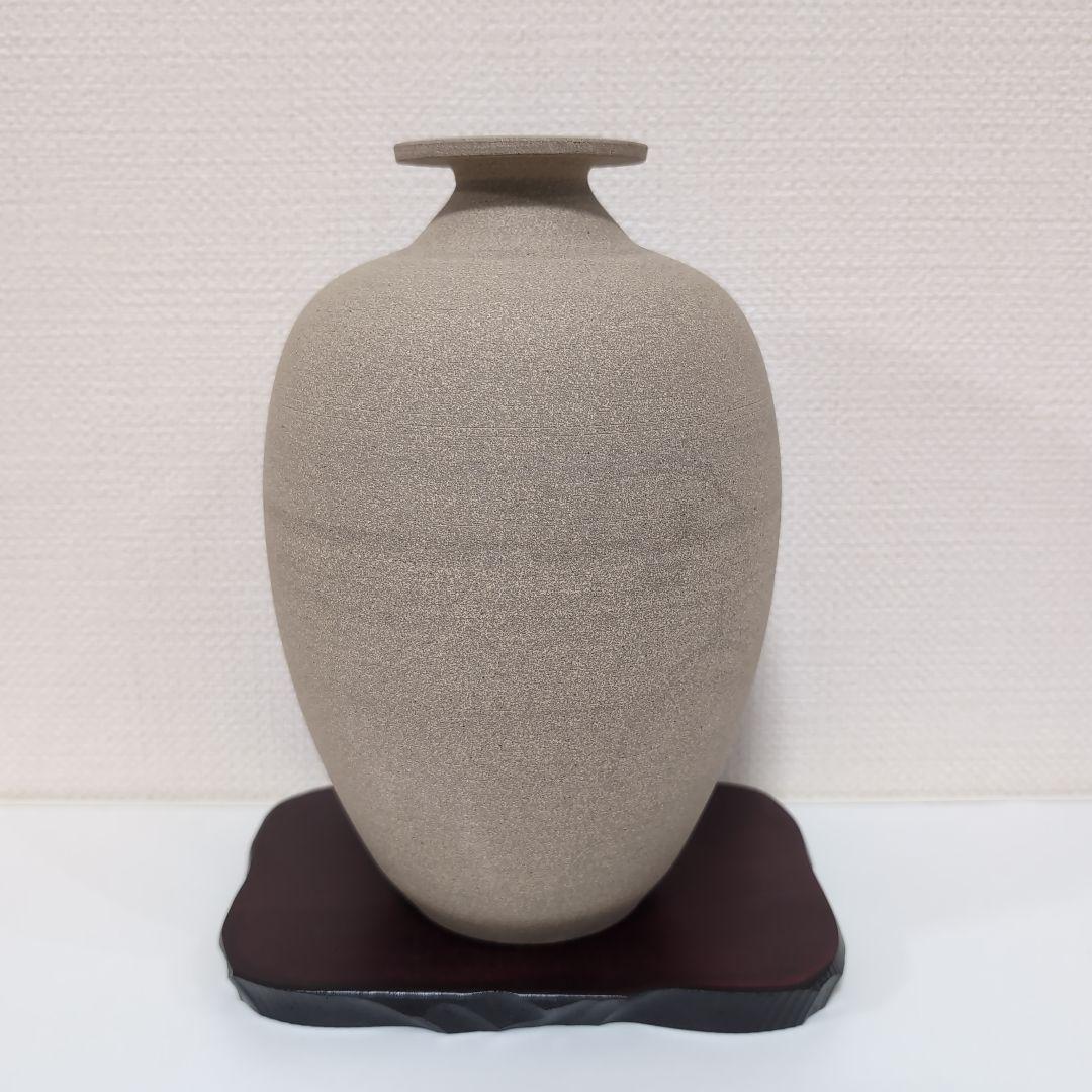 花瓶　九谷穂光　九谷焼　台付