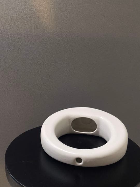 アンティーク ビンテージ 花瓶 陶器 一輪挿し 月 フラワーベース