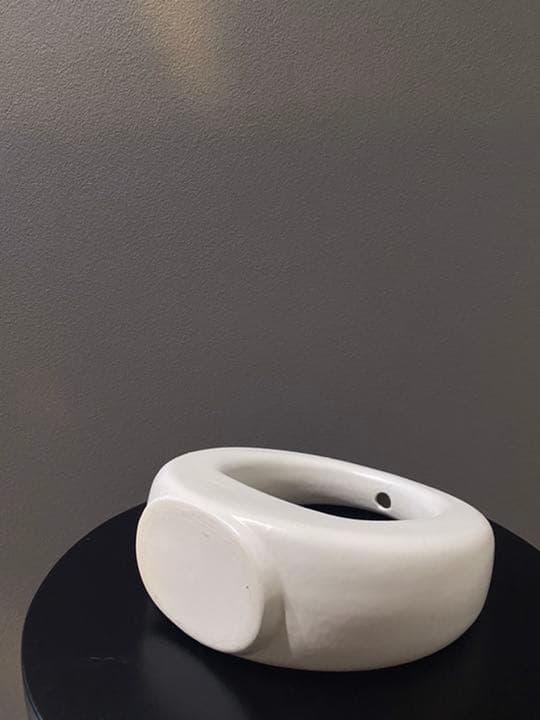 アンティーク ビンテージ 花瓶 陶器 一輪挿し 月 フラワーベース