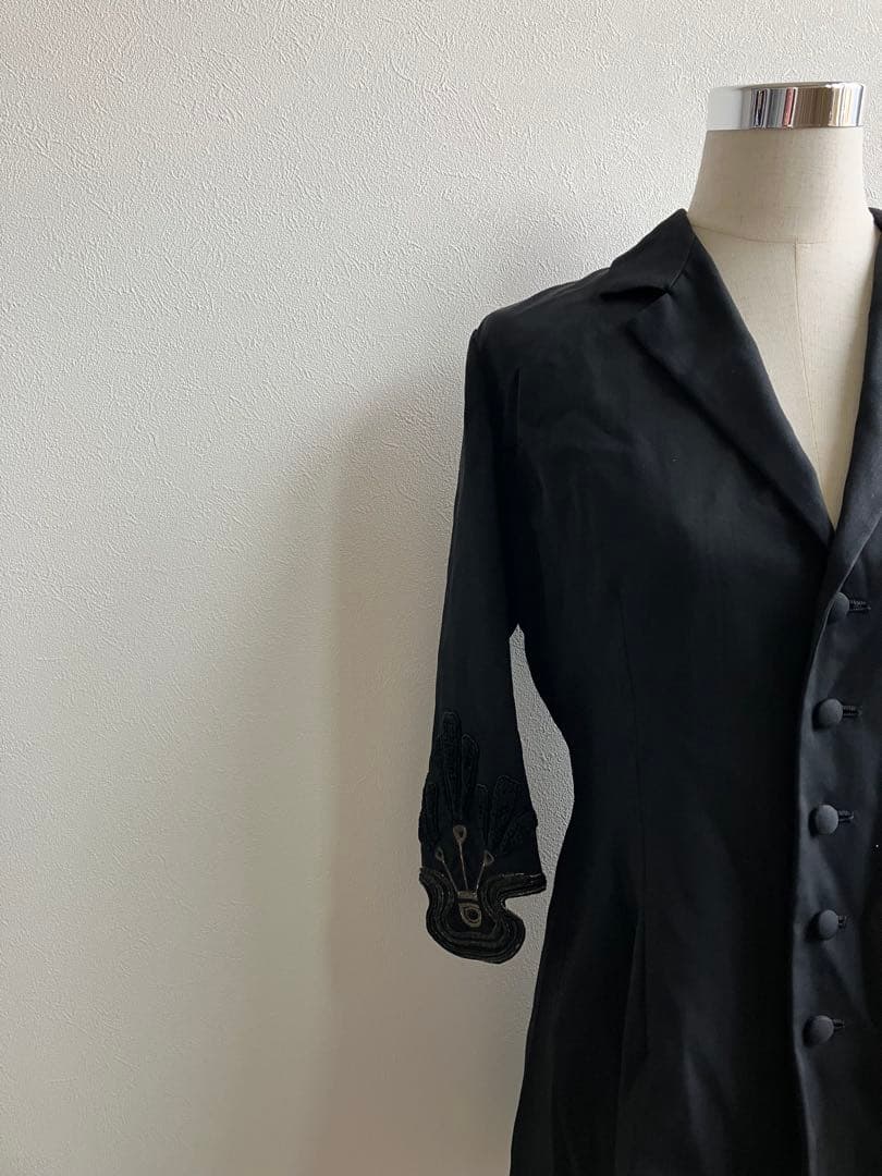 ★ ヨウジヤマモト 日本製 両面ボタン 刺繍袖 デザイン テーラードジャケット