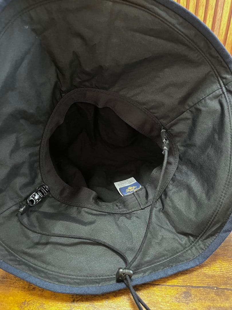 ロサブラン　リボンハット　シャンブレー　ネイビーS