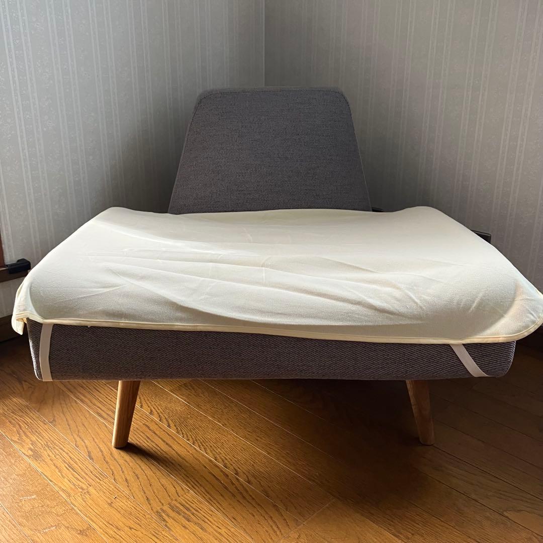 Idee ao sofa 1シーター　自作カバー付　1人がけソファ　無印良品