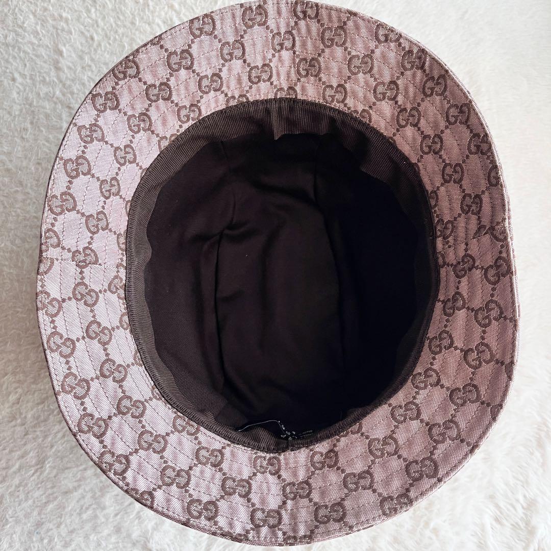 美品✨GUCCI グッチ バケットハット 帽子 GG ロゴ
