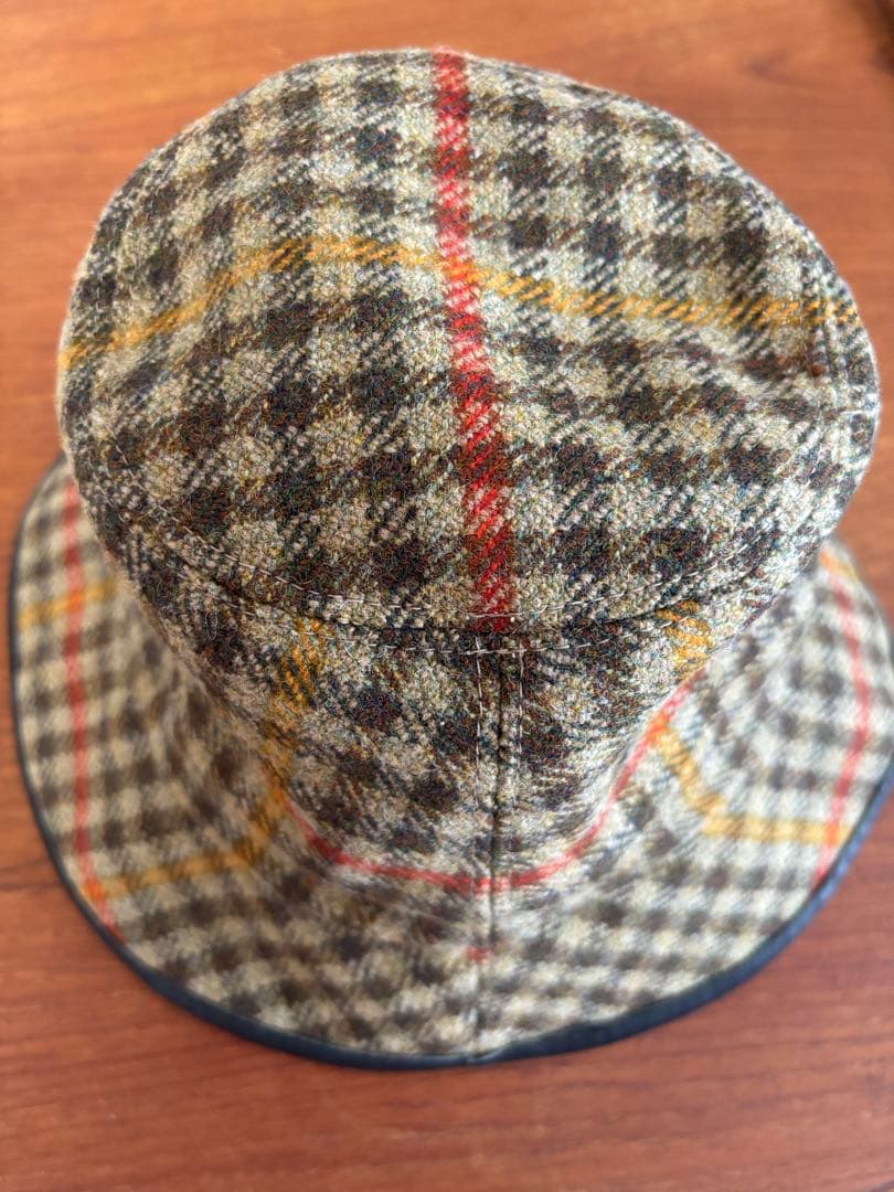 GUCCIチェック柄バケットハット