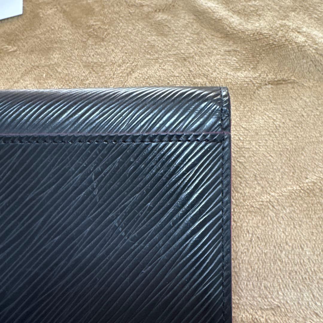 し*ば様 LOUIS VUITTON ポルトフォイユサラ　エピ　ブラック 長財布