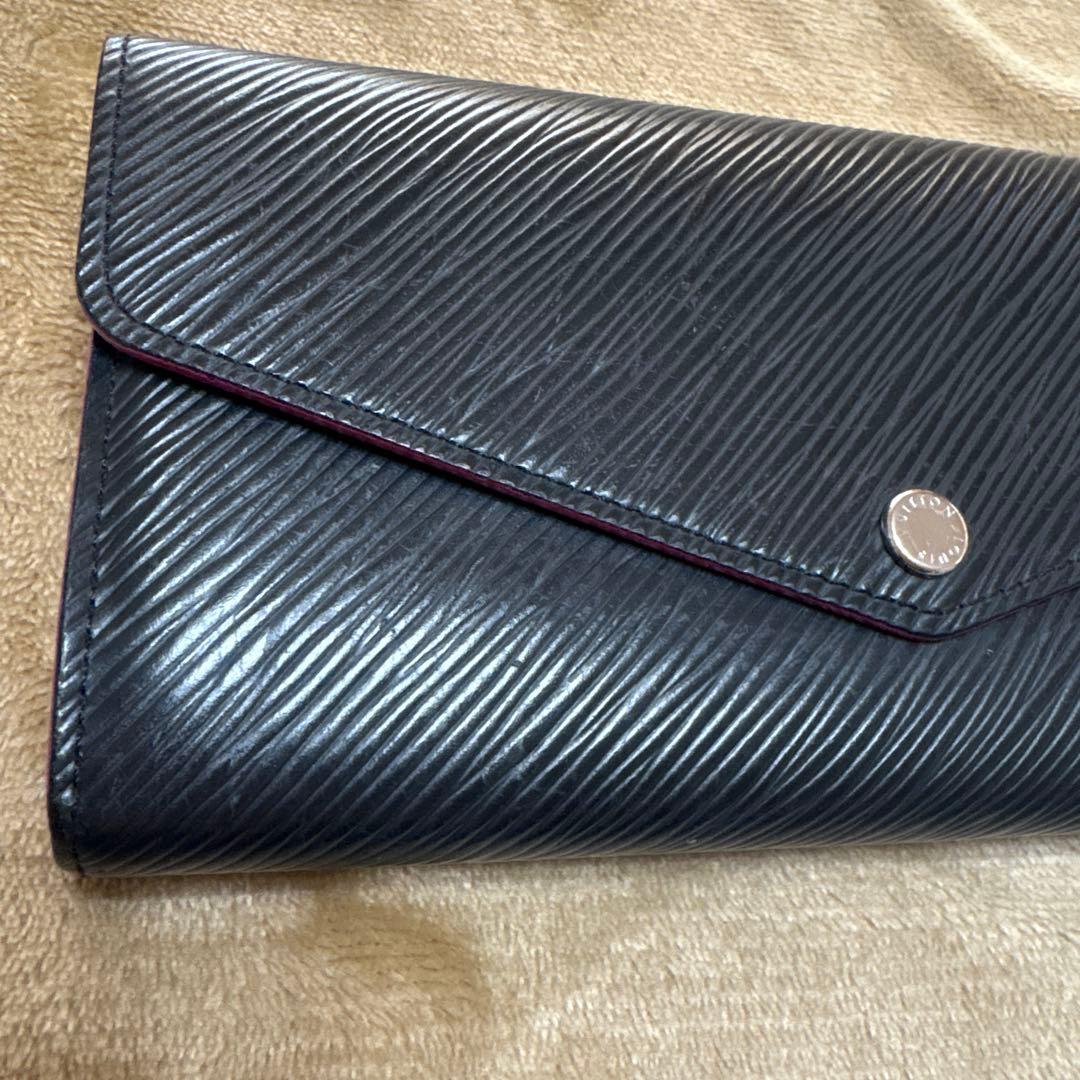 し*ば様 LOUIS VUITTON ポルトフォイユサラ　エピ　ブラック 長財布