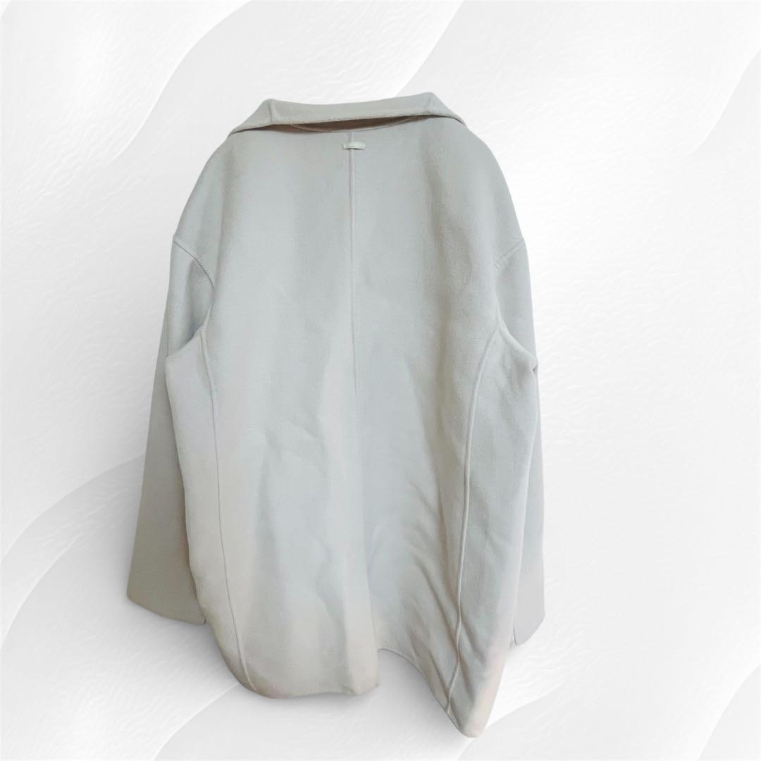 S Max Mara ウールコート ライトグレー 42