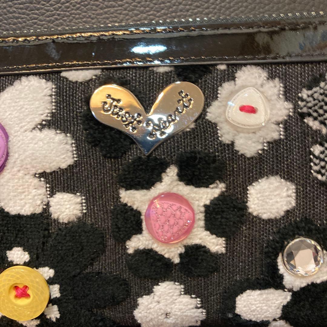 新品Think Bee 花柄ボタン装飾の長財布