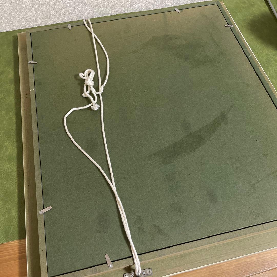 額縁　額　大型　水彩画　油彩　ガラス　木製F10サイズ？