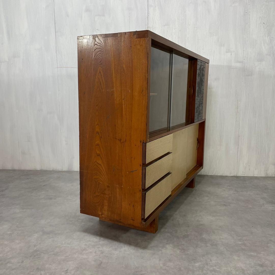 ヴィンテージ 60-70's サイドボード 木製 飾り棚 リビング収納 レトロ