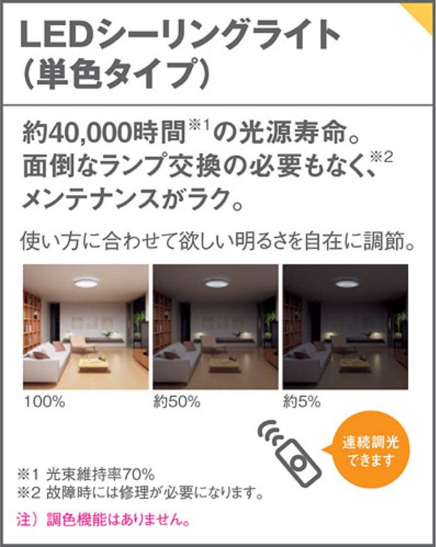 【美品】Panasonic LEDシーリングライト LSEB1078K