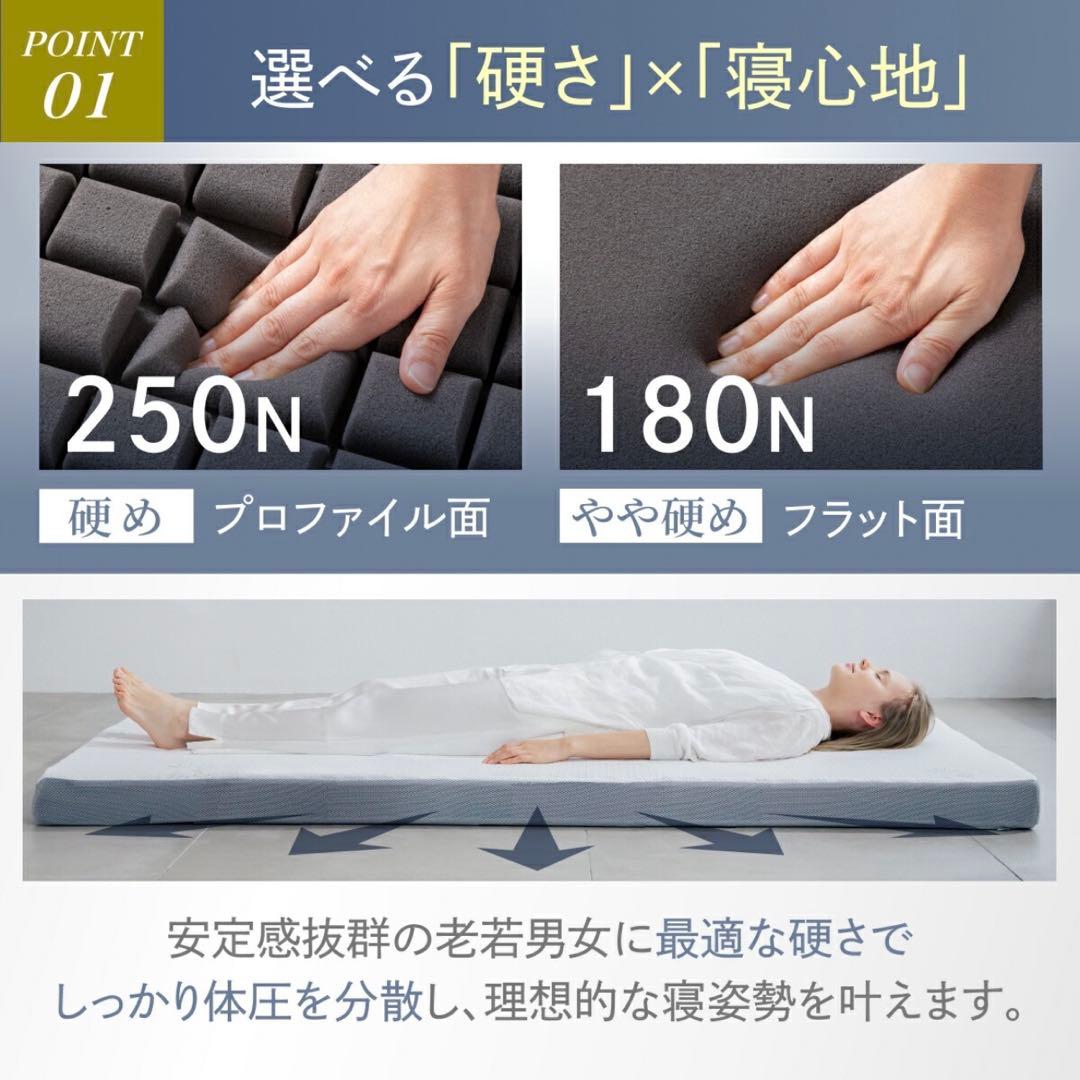 GOKUMIN 三つ折り　シングル　プレミアムグランマットレス　極厚10cm ①